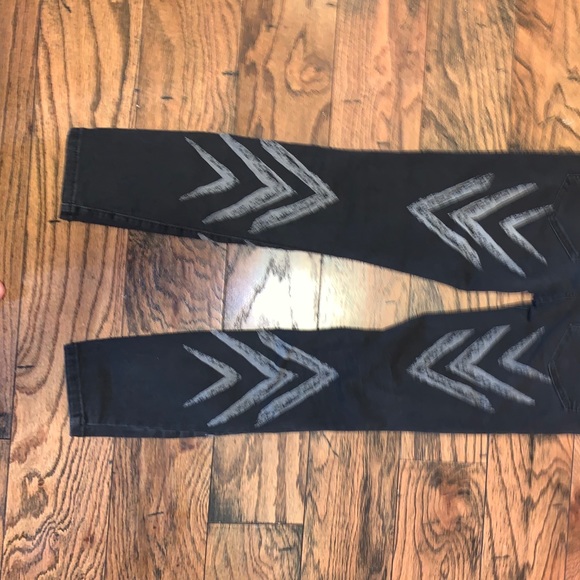 FREE PEOPLE black skinny jeans -size 28 - Picture 7 of 13